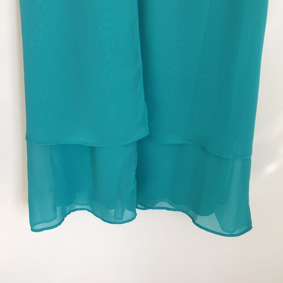 High-neck teal dress - Picture 5 of 5